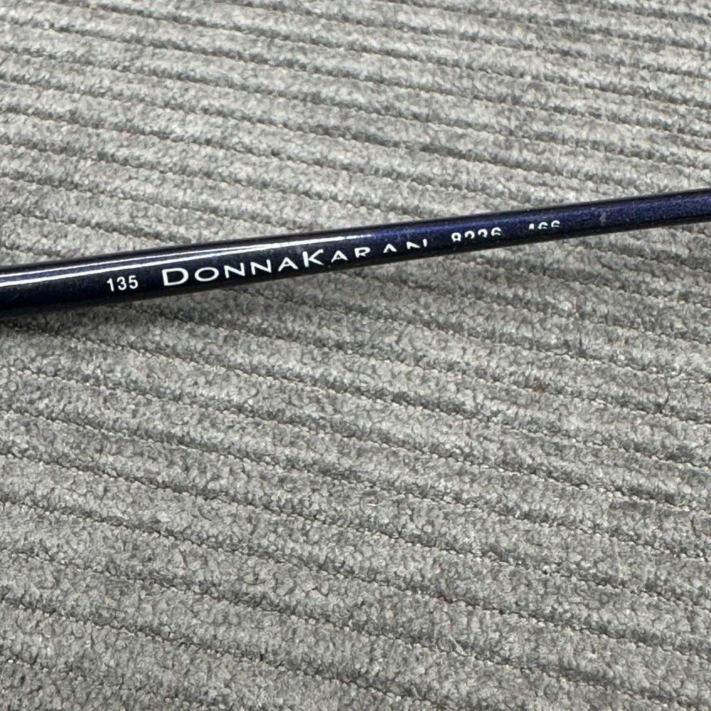 Donna Karan 8226 Navy Blue Oval Y2K Eyeglasses Frames Made in Japan 135 Vintage